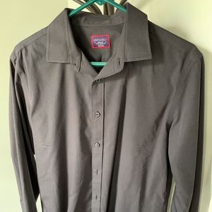 Untuckit Charcoal gray button-down, long-sleeve